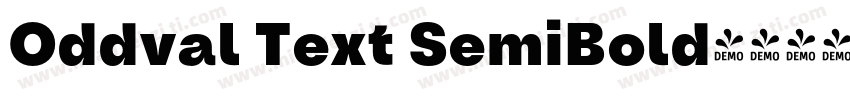 Oddval Text SemiBold字体转换